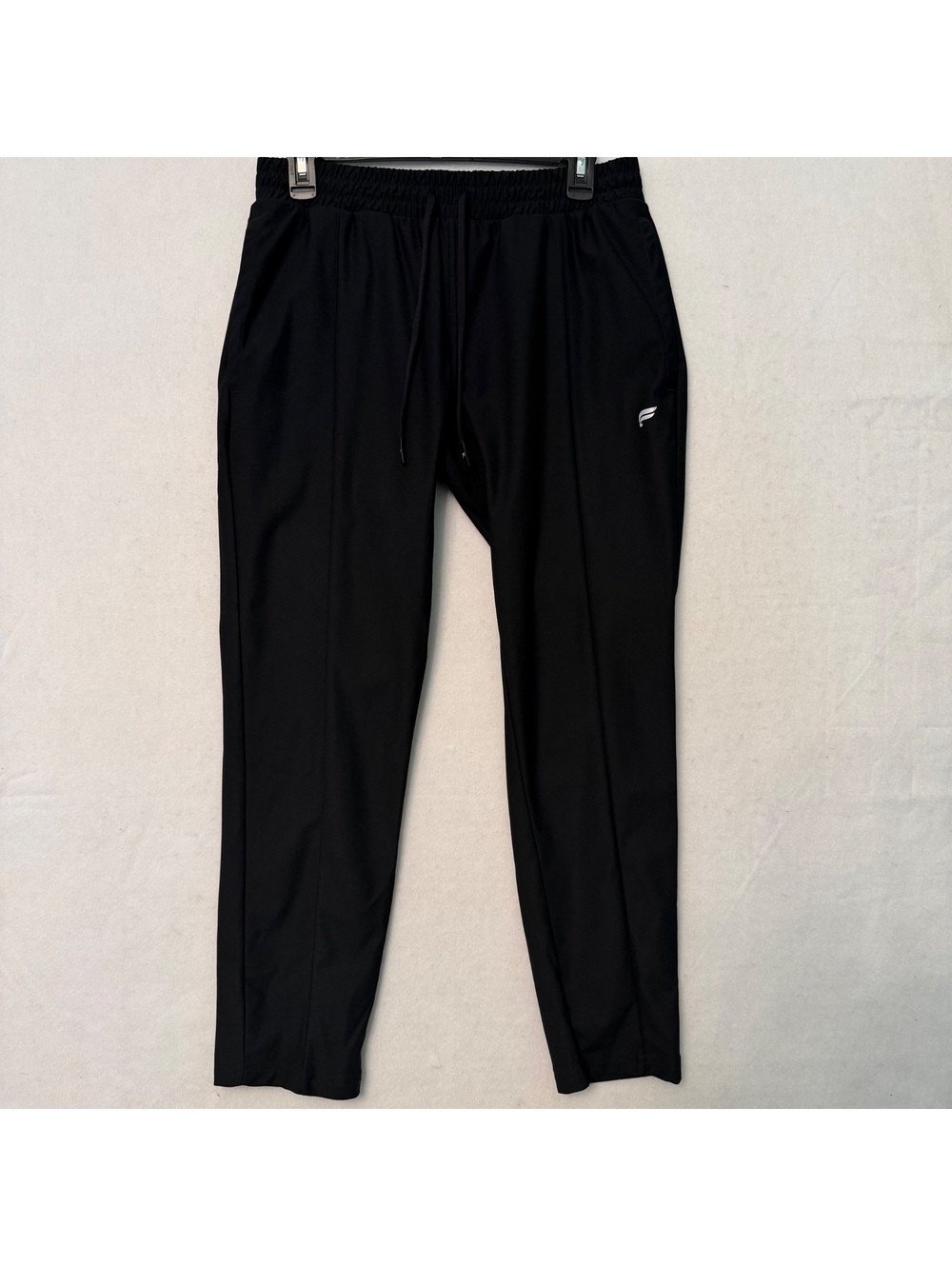 Fabletics Men's Small Breakline Track Pants Black Pockets Drawstring